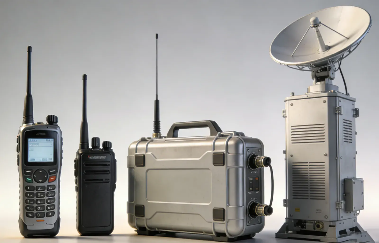 Local de comunicação pública reforçado com energia de backup e infraestrutura de rede protegida para continuidade de emergência