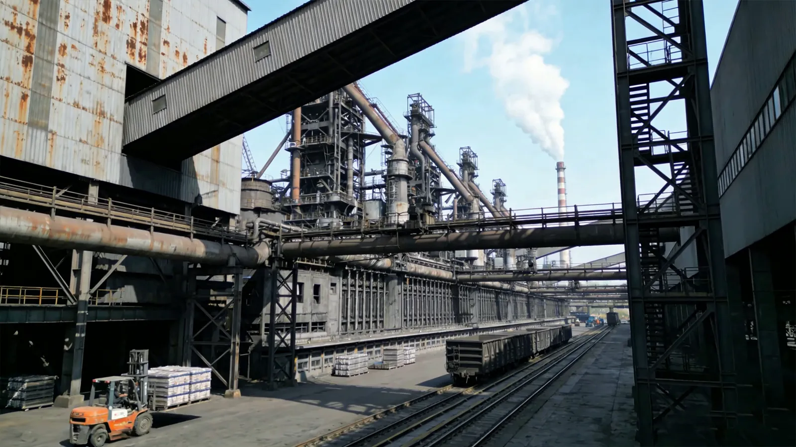 Área de fábrica industrial