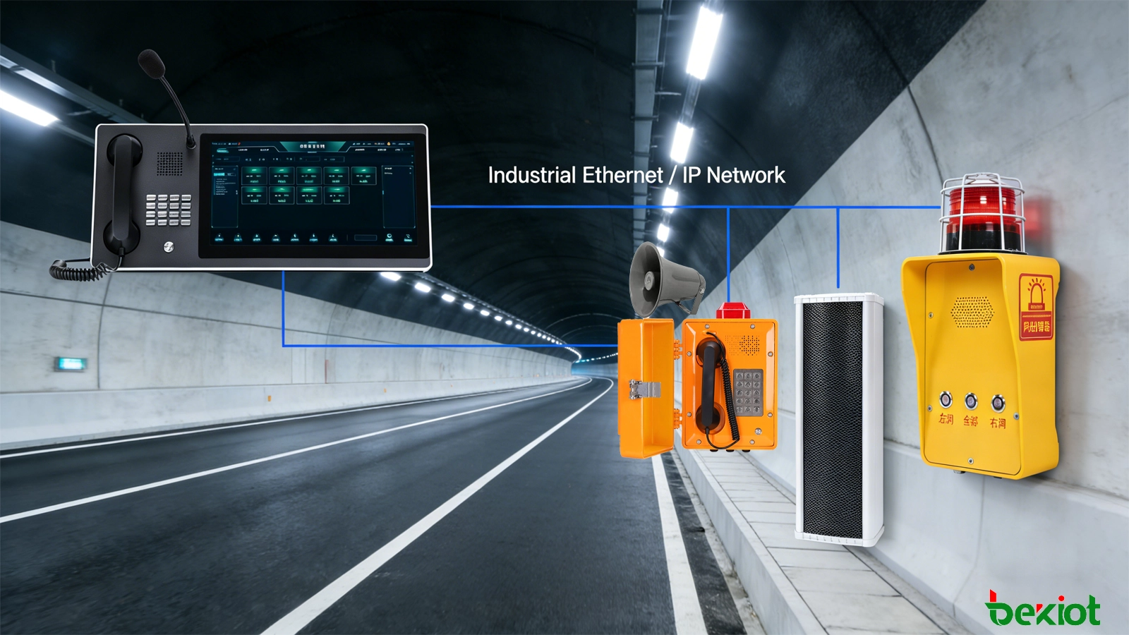 Tunnel PA and Intercom Solution