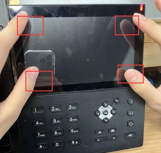 Reset Android tocando os quatro cantos