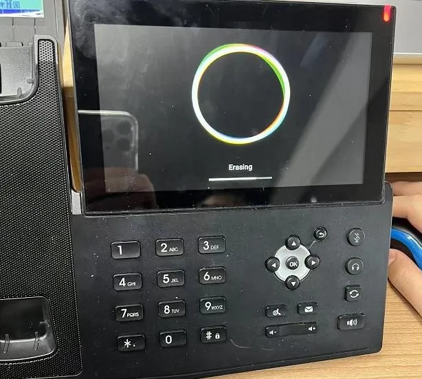 Reset em andamento no telefone Android