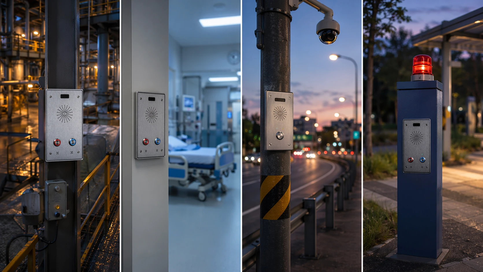 Terminal de interfone IP implantado em portão de fábrica, entrada de hospital, plataforma de transporte e ponto de emergência rodoviário Terminal de interfone IP implantado em portão de fábrica, entrada de hospital, plataforma de transporte e ponto de emergência rodoviário