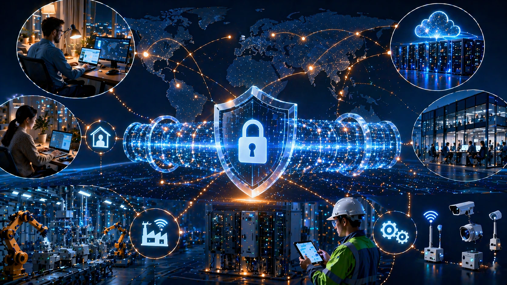 O OpenVPN é comumente usado para acesso de funcionários remotos, conexão de filiais, administração na nuvem e acesso seguro a sistemas técnicos ou industriais distribuídos