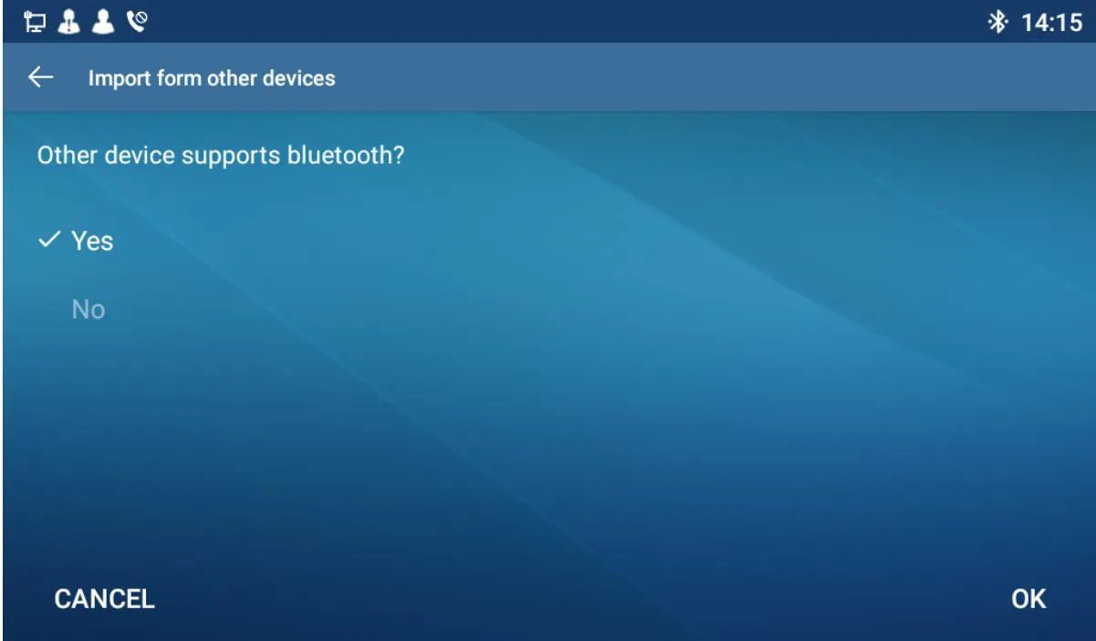Selecionar Dispositivo Bluetooth