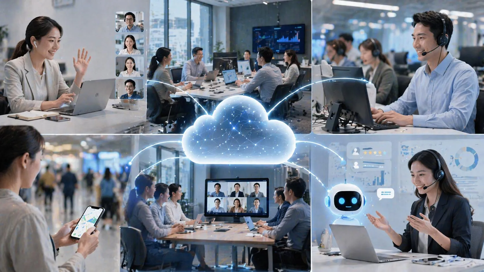 Visão geral do mercado de plataformas de comunicações em nuvem em suites lideradas por colaboração, provedores de UCaaS com foco em voz e plataformas convergentes com IA e CX