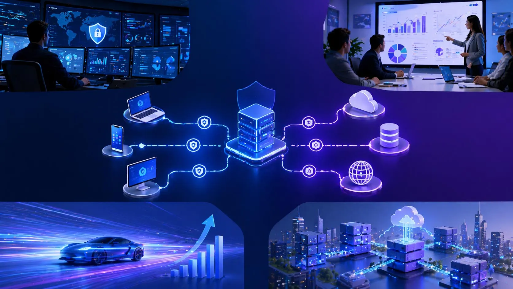 Aplicações de servidores proxy em controle de navegação empresarial, aplicações web com proxy reverso, cache e acesso seguro em ambientes cloud e multisite