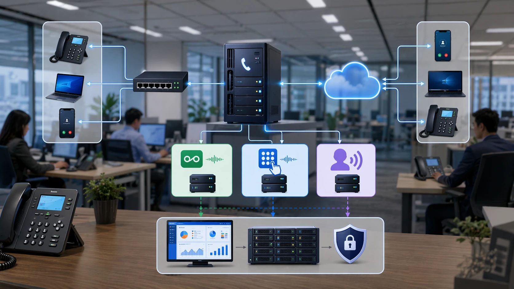 Aplicações de DTMF por SIP INFO em PBX, IVR, correio de voz, gateway e sistemas VoIP empresariais