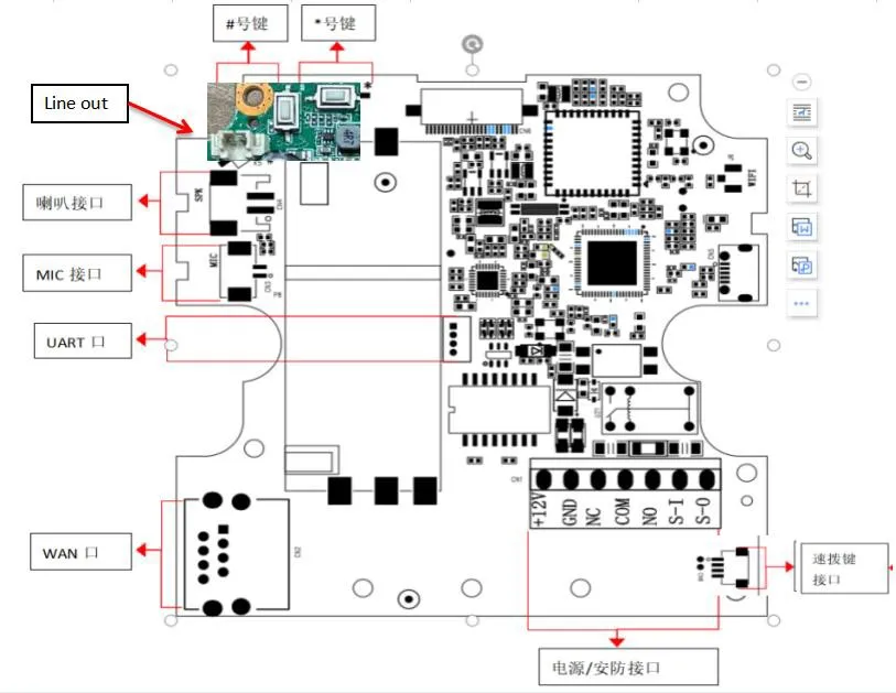 BM11 V2 SIP intercom core board hardware block diagram