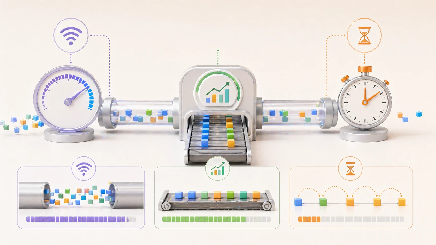 Comparação da vazão com largura de banda e latência em um contexto prático de desempenho de rede e aplicativos