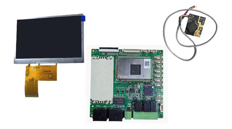 placa principal BM430 para telefone industrial com intercomunicação SIP e terminais de paging