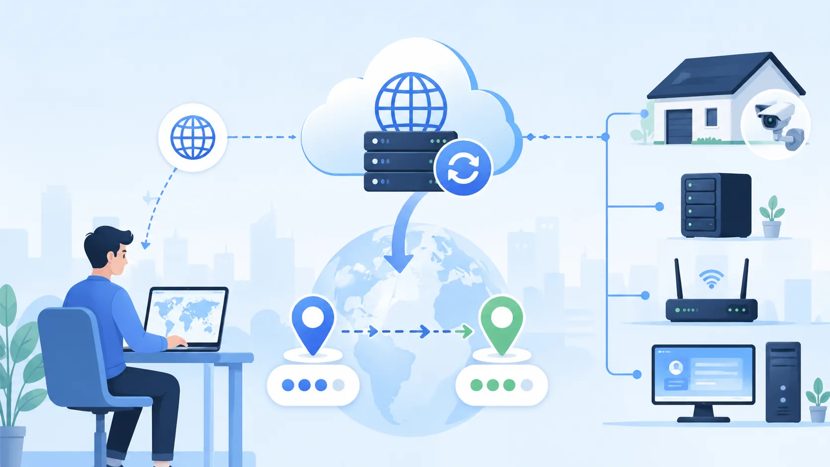 Quais são os cenários de aplicação práticos e as vantagens do DNS Dinâmico?
