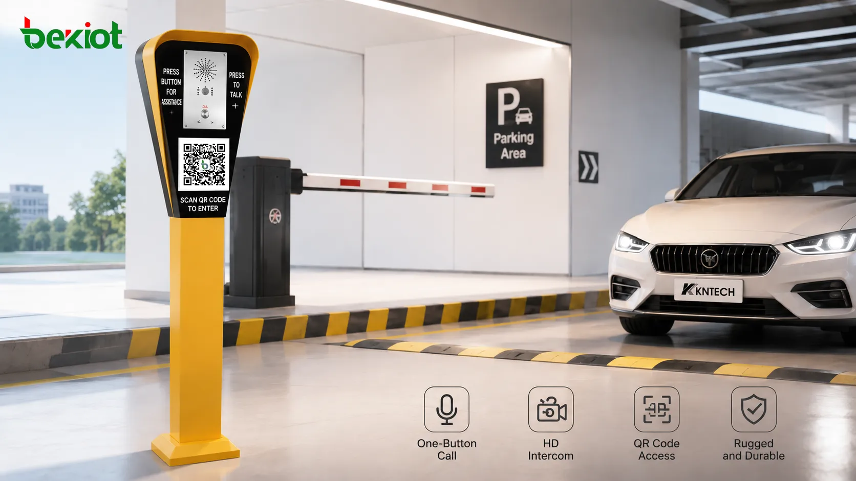Sistema de intercomunicação de estacionamento: comunicação de emergência, recursos de segurança e aplicativos de estacionamento inteligentes