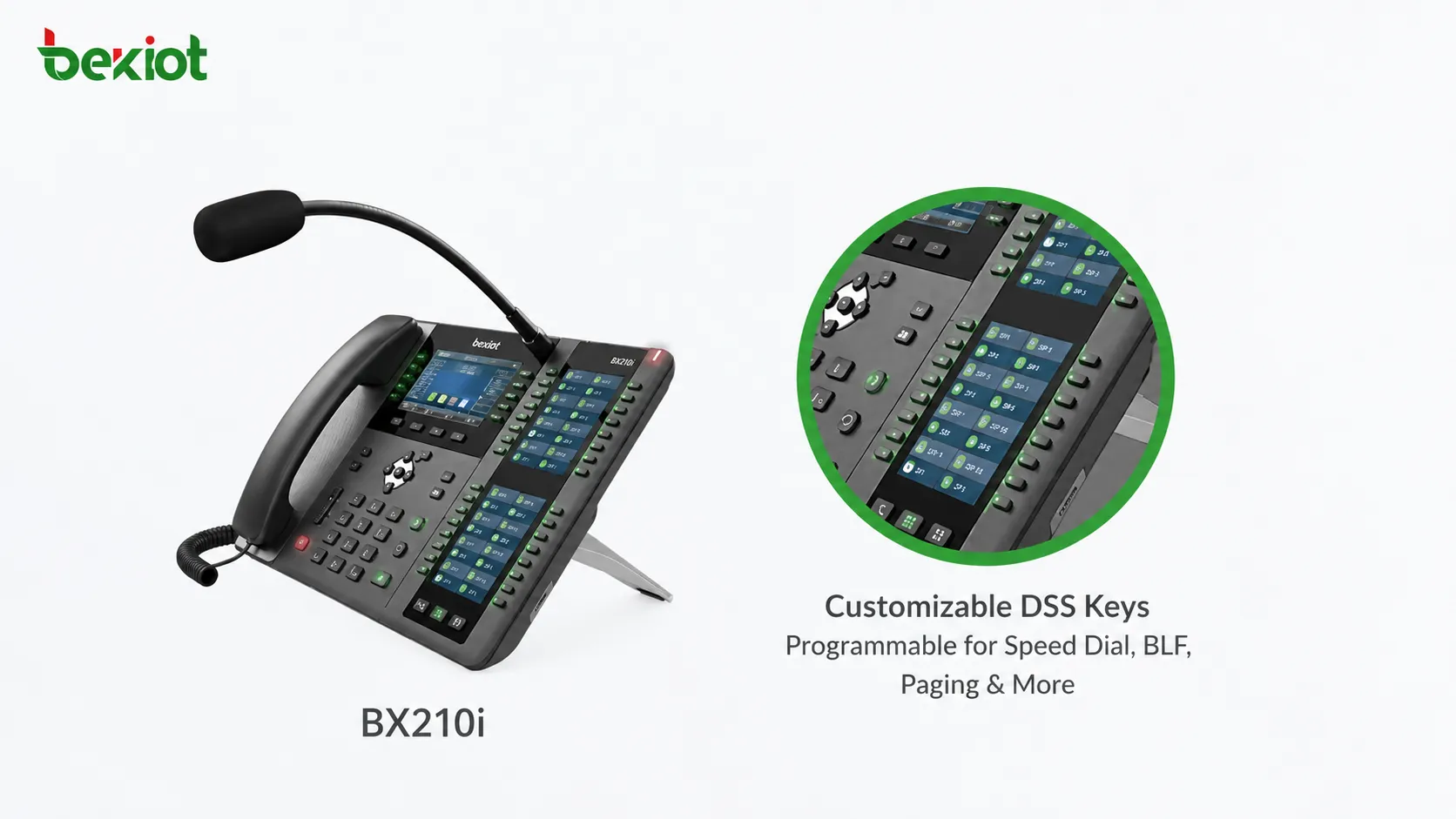 Console de microfone de paging SIP Becke Telcom para sala de despacho paging de voz chamada por atalho e plataforma de comunicação IP