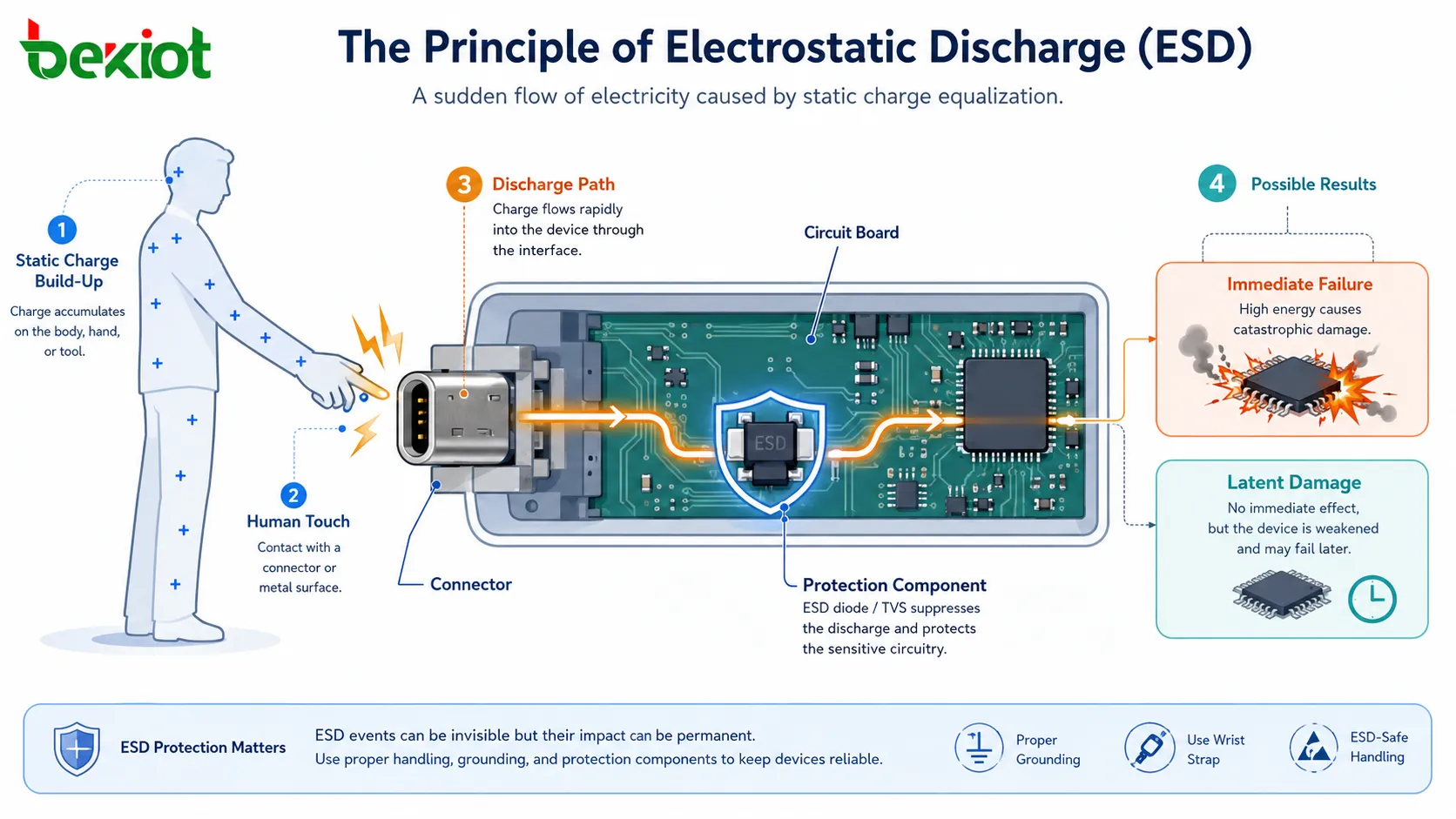O que é descarga eletrostática (ESD)?