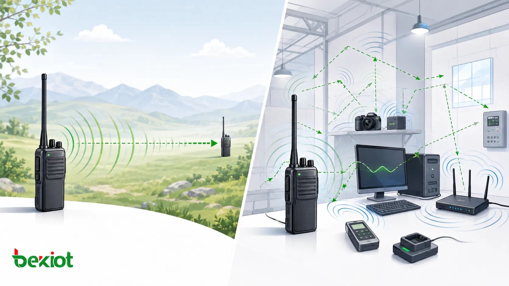 Maior potência no walkie-talkie é sempre melhor? Guia de cobertura, interferência e implantação prática