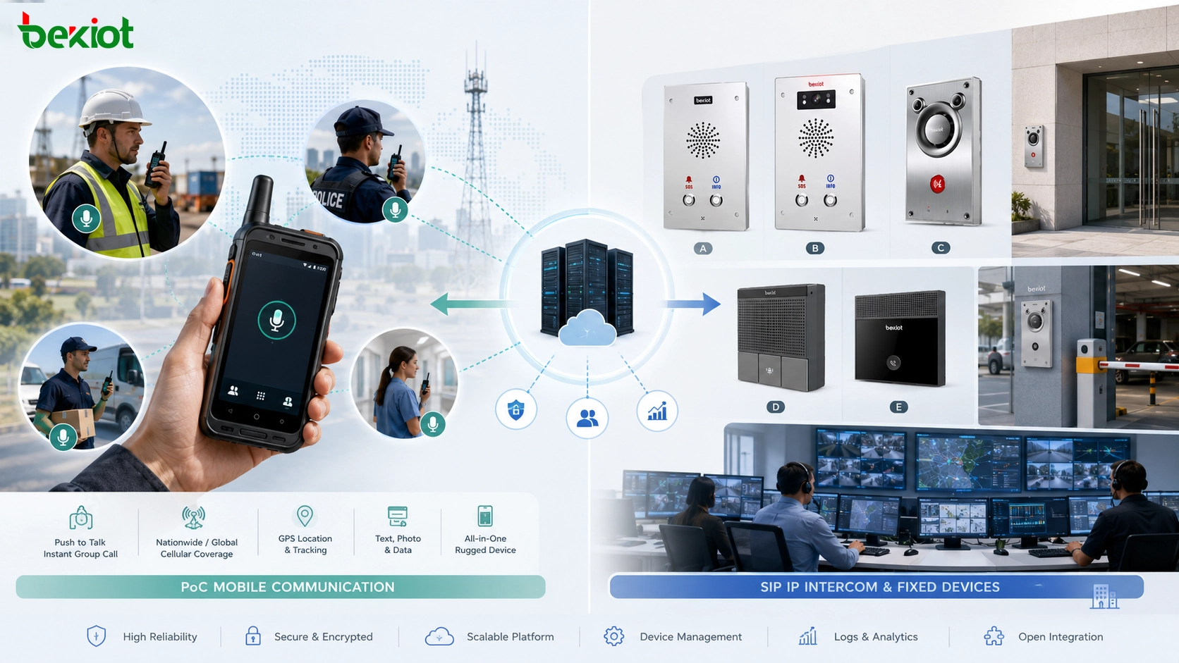 PoC vs intercomunicador SIP: explicação de dois tipos diferentes de sistemas de intercomunicação em rede
