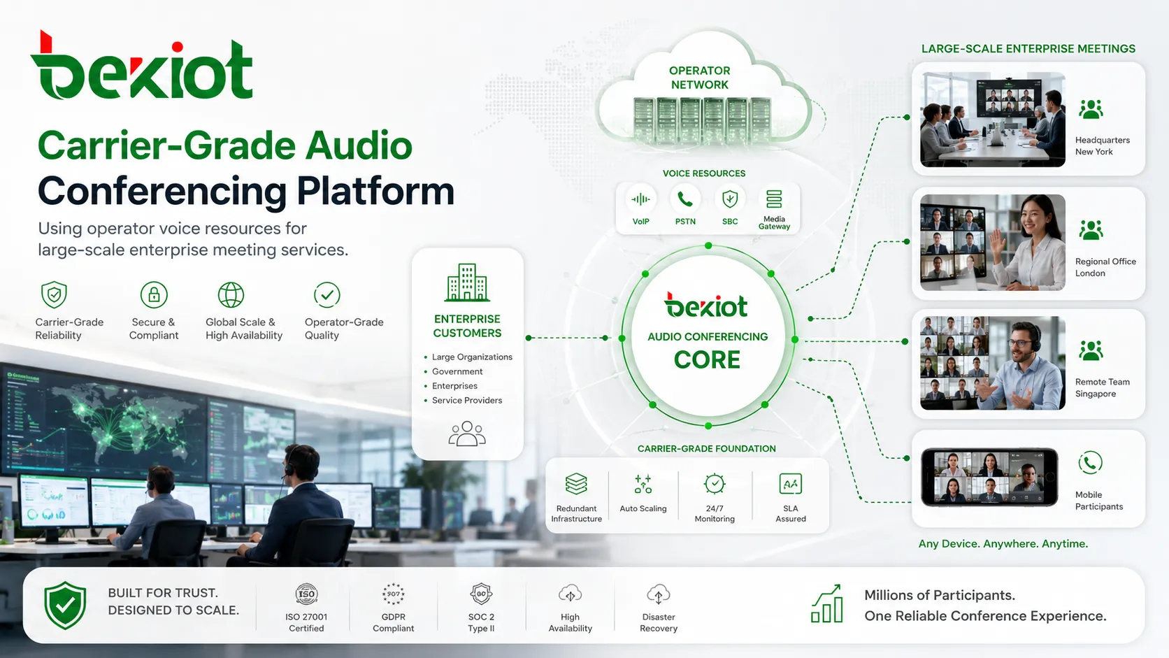 Plataforma de Audioconferência Carrier-Grade para Implantação de Serviços em Grande Escala