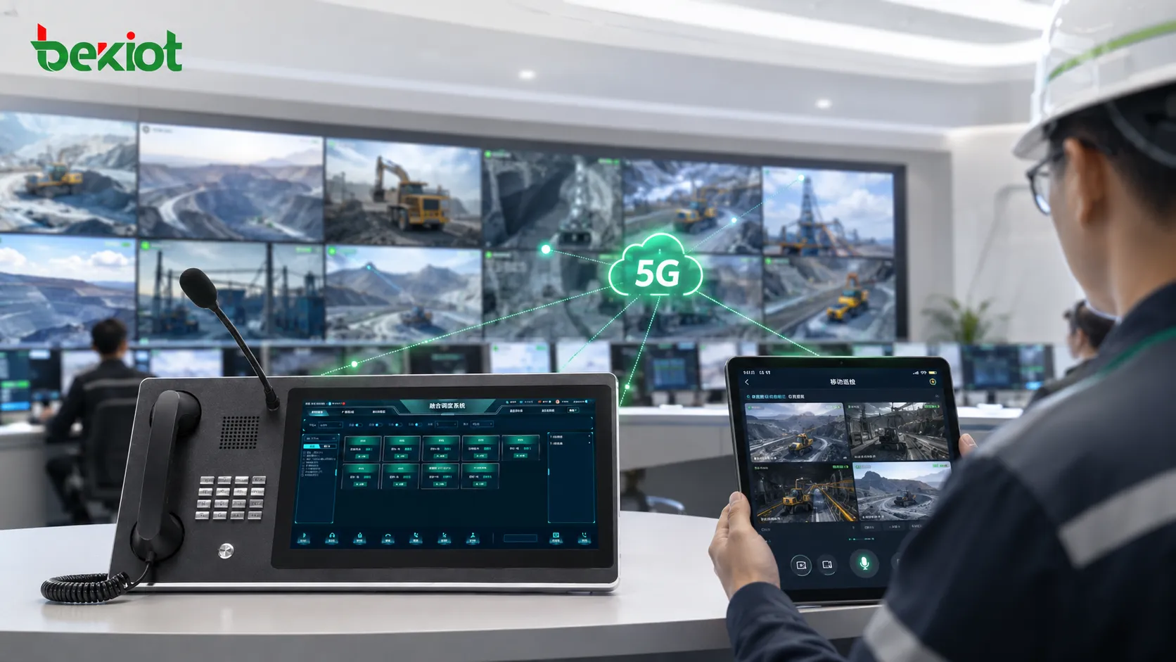 Solução de Convergência de Vídeo para Mina Inteligente 5G