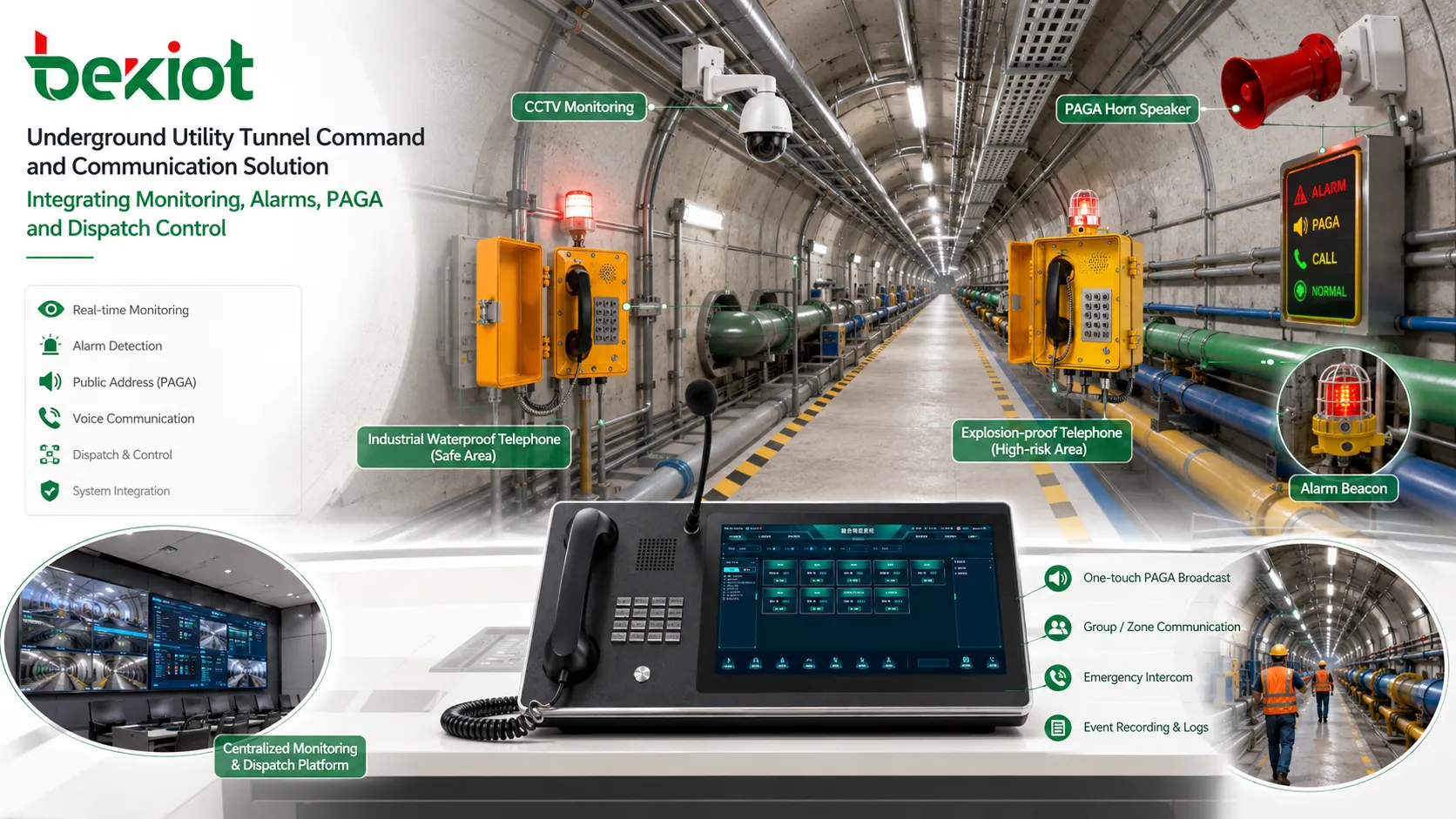 Solução de Comando e Comunicação para Túneis de Serviços Subterrâneos para uma Infraestrutura Urbana Mais Segura