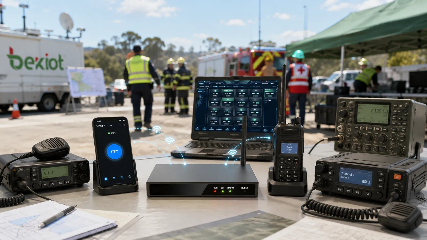 Gateway de interoperabilidade de rádio vs console de despacho de voz: qual solução atende à comunicação de emergência?