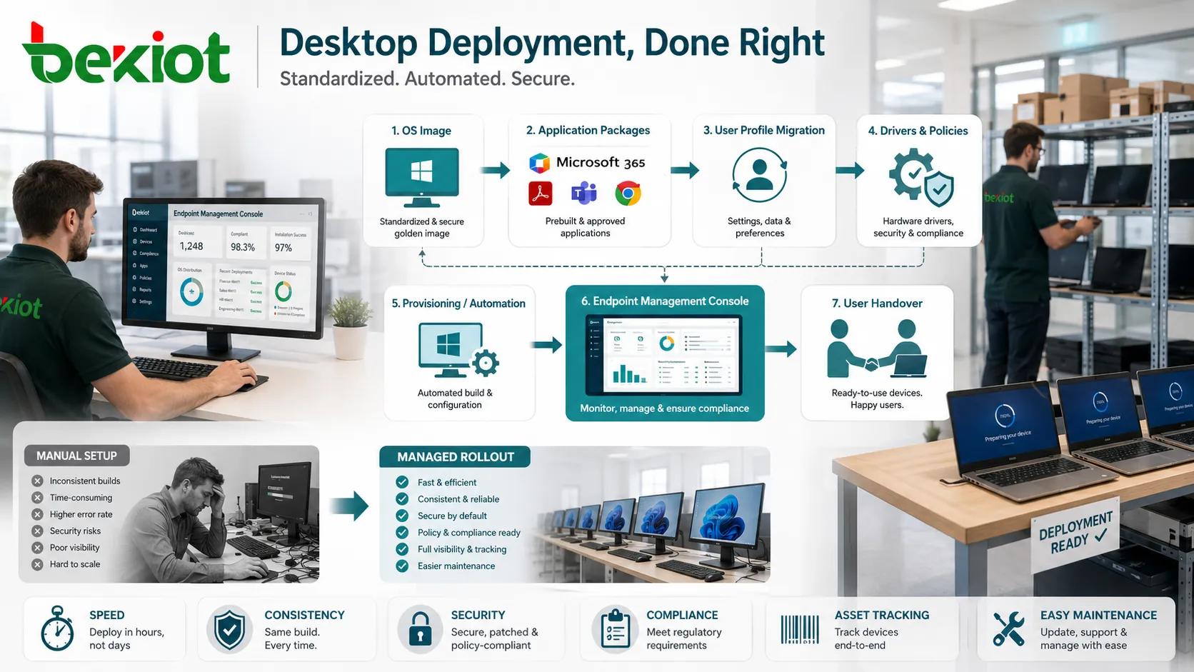 O que é implantação de desktop? Recursos e aplicações