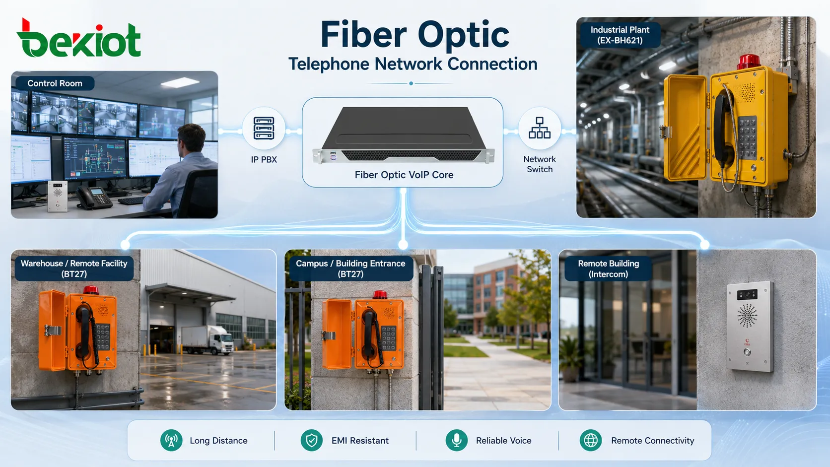 Telefones de fibra óptica: clareza de chamada e etapas de instalação