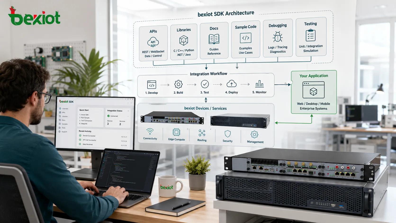 Quais são os benefícios sistêmicos do kit de desenvolvimento de software (SDK)?