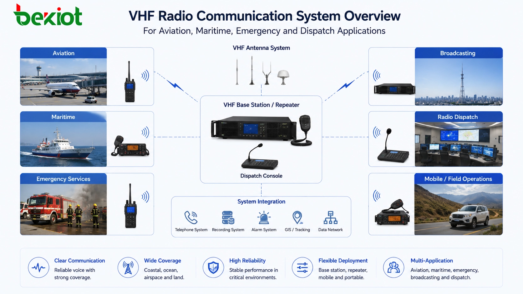 O que é a comunicação por rádio VHF?