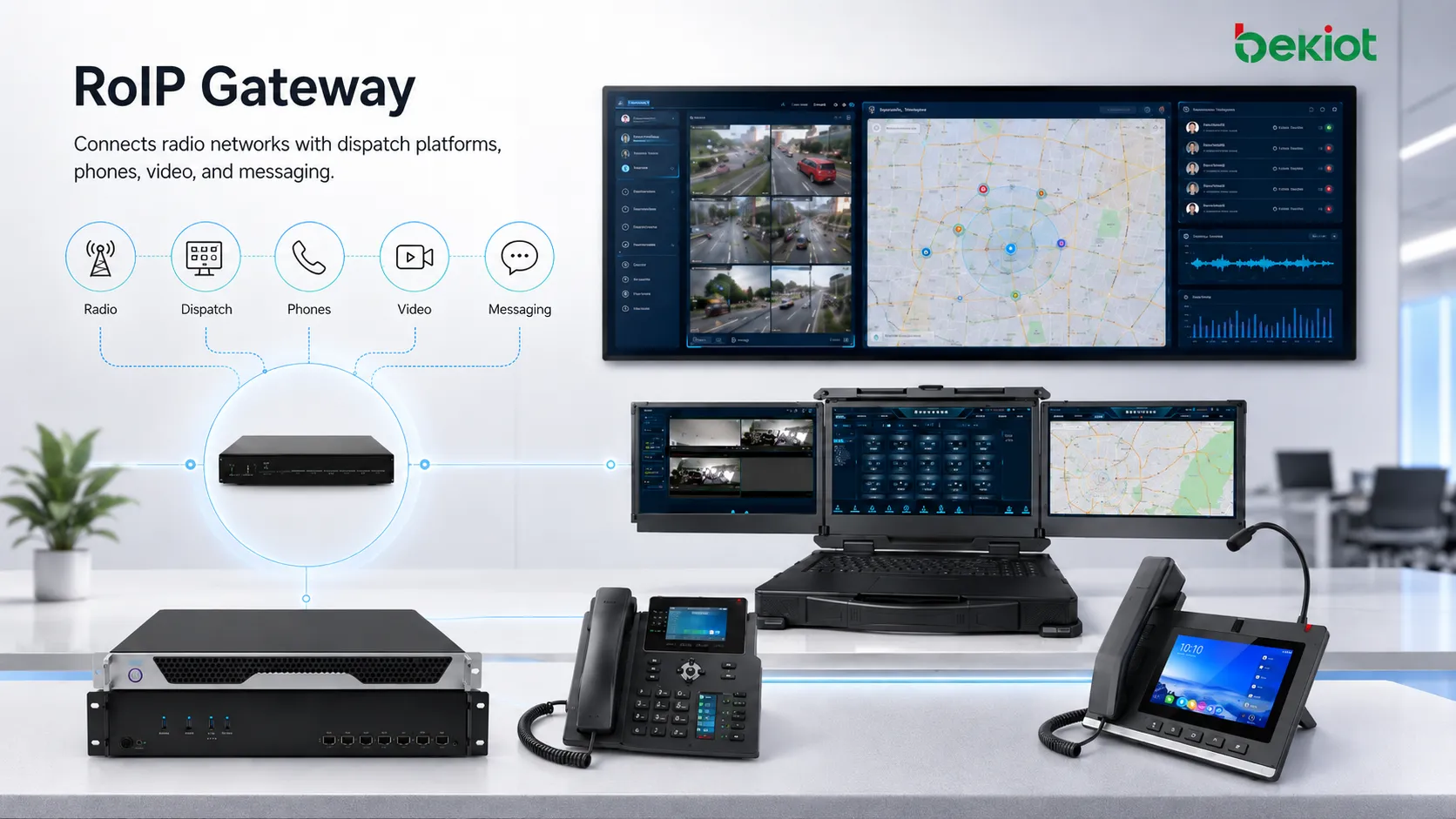 Por que o Gateway RoIP é essencial nos sistemas modernos de comando e despacho