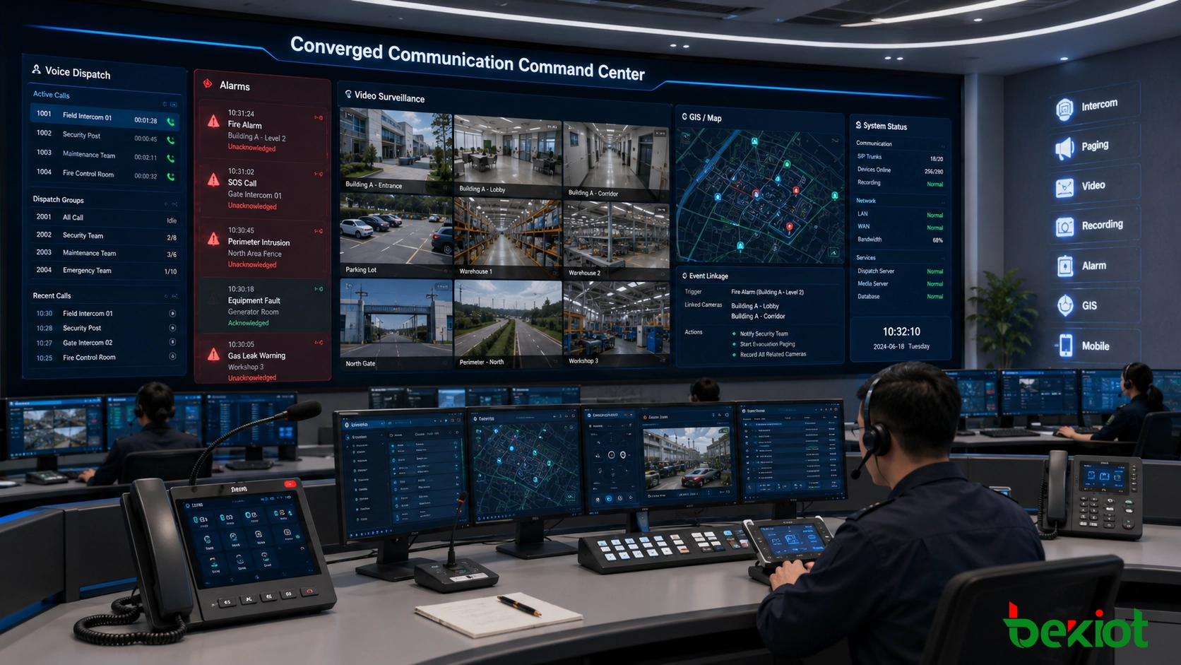 Integração de videovigilância para sistemas de comunicação de emergência e despacho