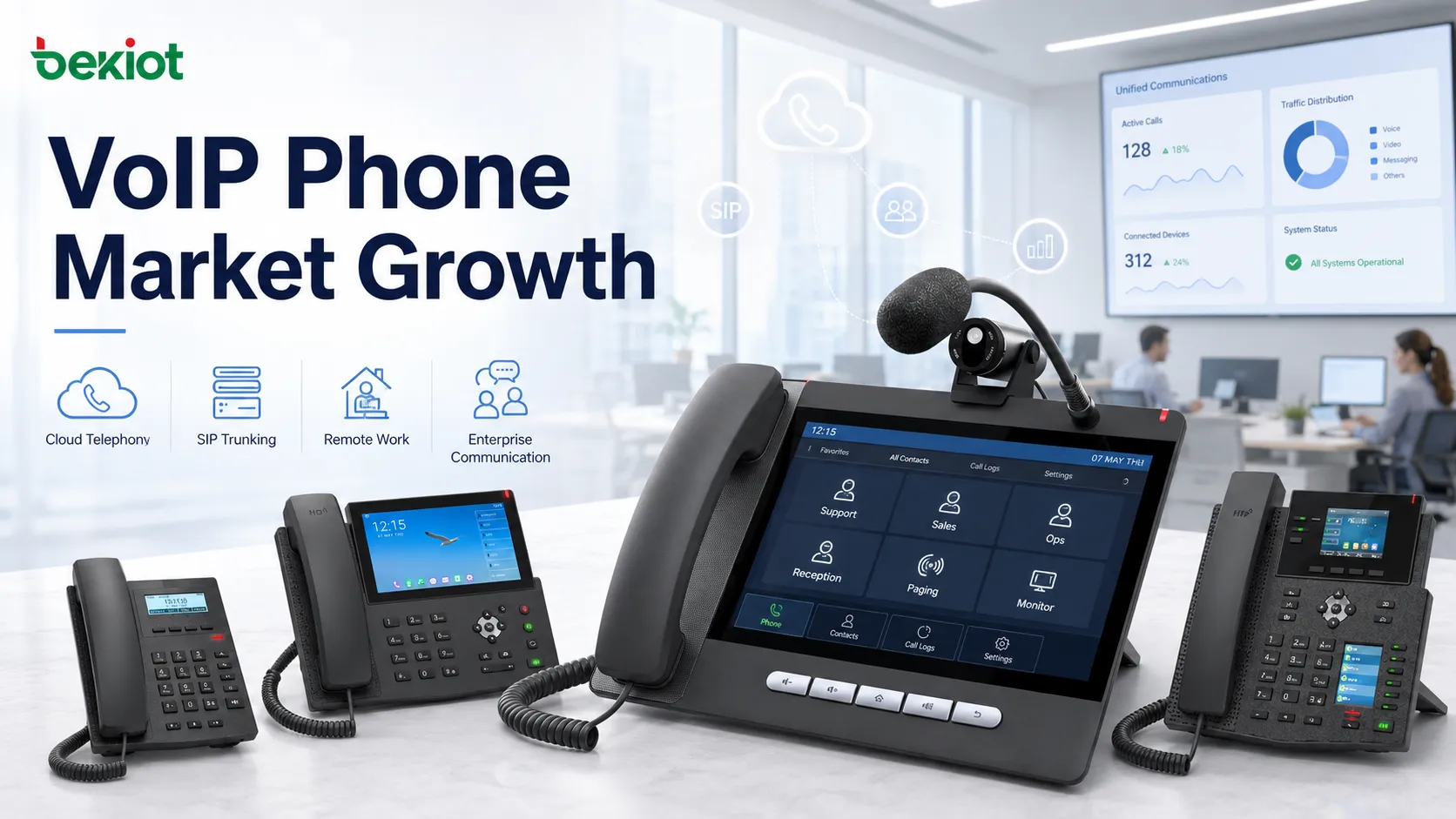 Por que o mercado de telefones VoIP cresce entre as empresas modernas?