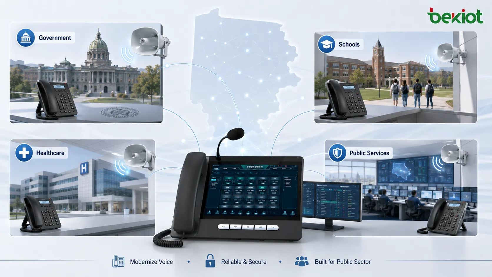 Adjudicação do contrato de PBX da Pensilvânia para VoIP local e serviços de comunicações do setor público