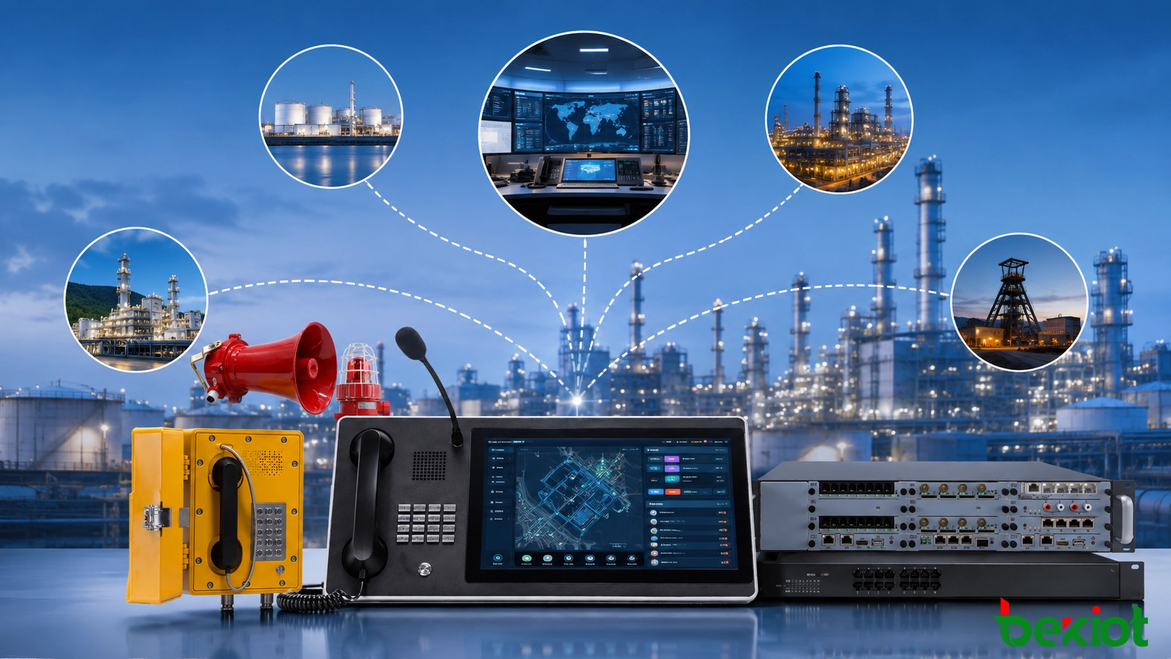 Como Gerenciar Centralmente Telefones à Prova de Explosão em Múltiplos Locais Industriais?
