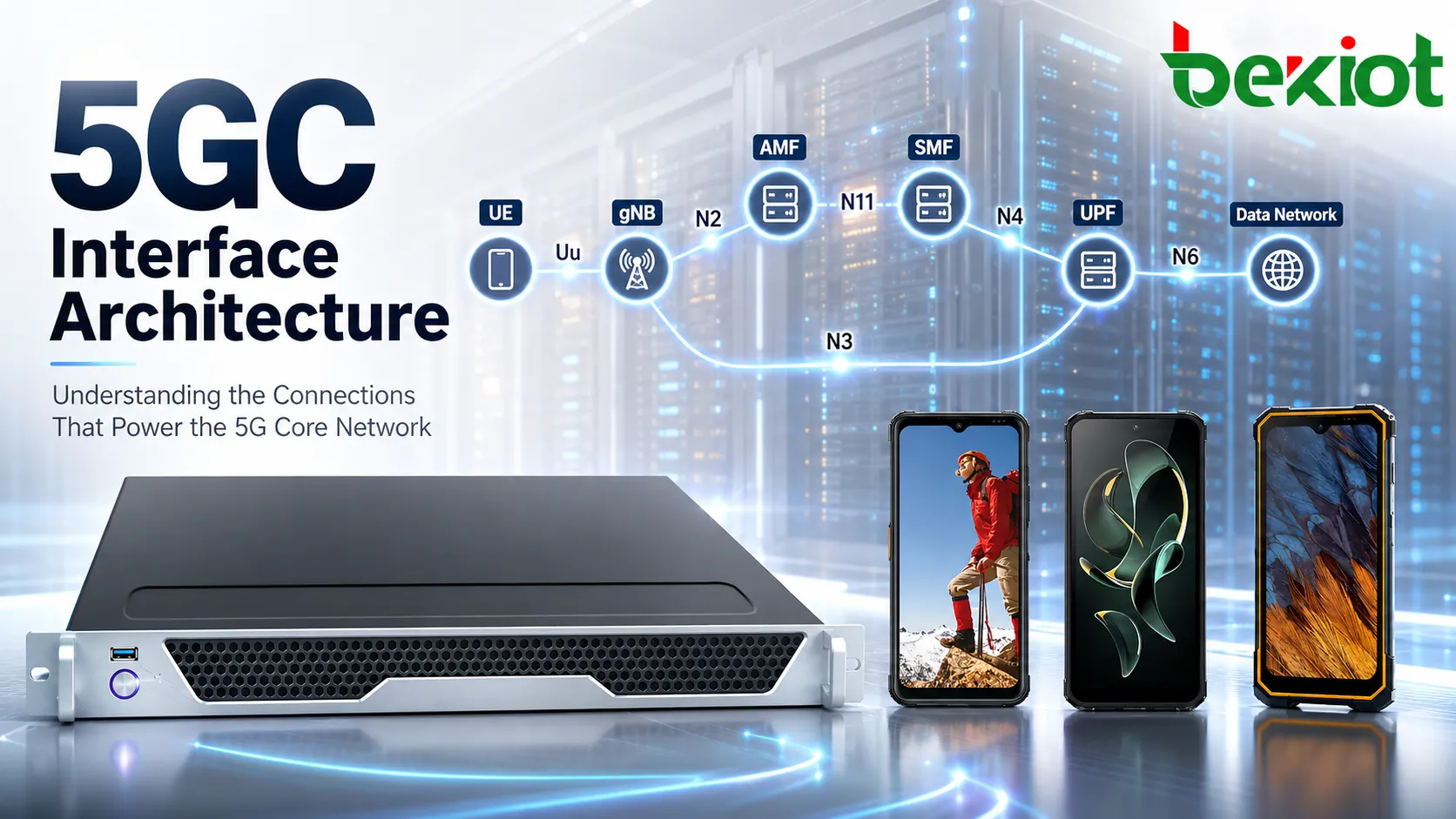 Como as interfaces 5GC são organizadas? Interfaces principais e mapeamento com EPC explicados