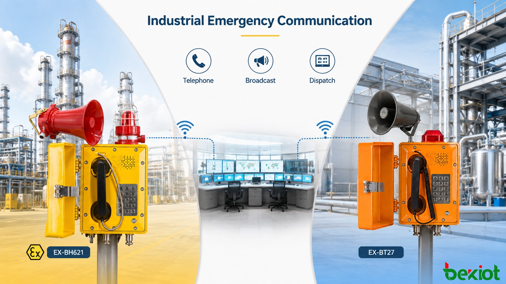 Comparação entre um telefone à prova de explosão para áreas industriais perigosas e um telefone resistente à água para ambientes externos adversos