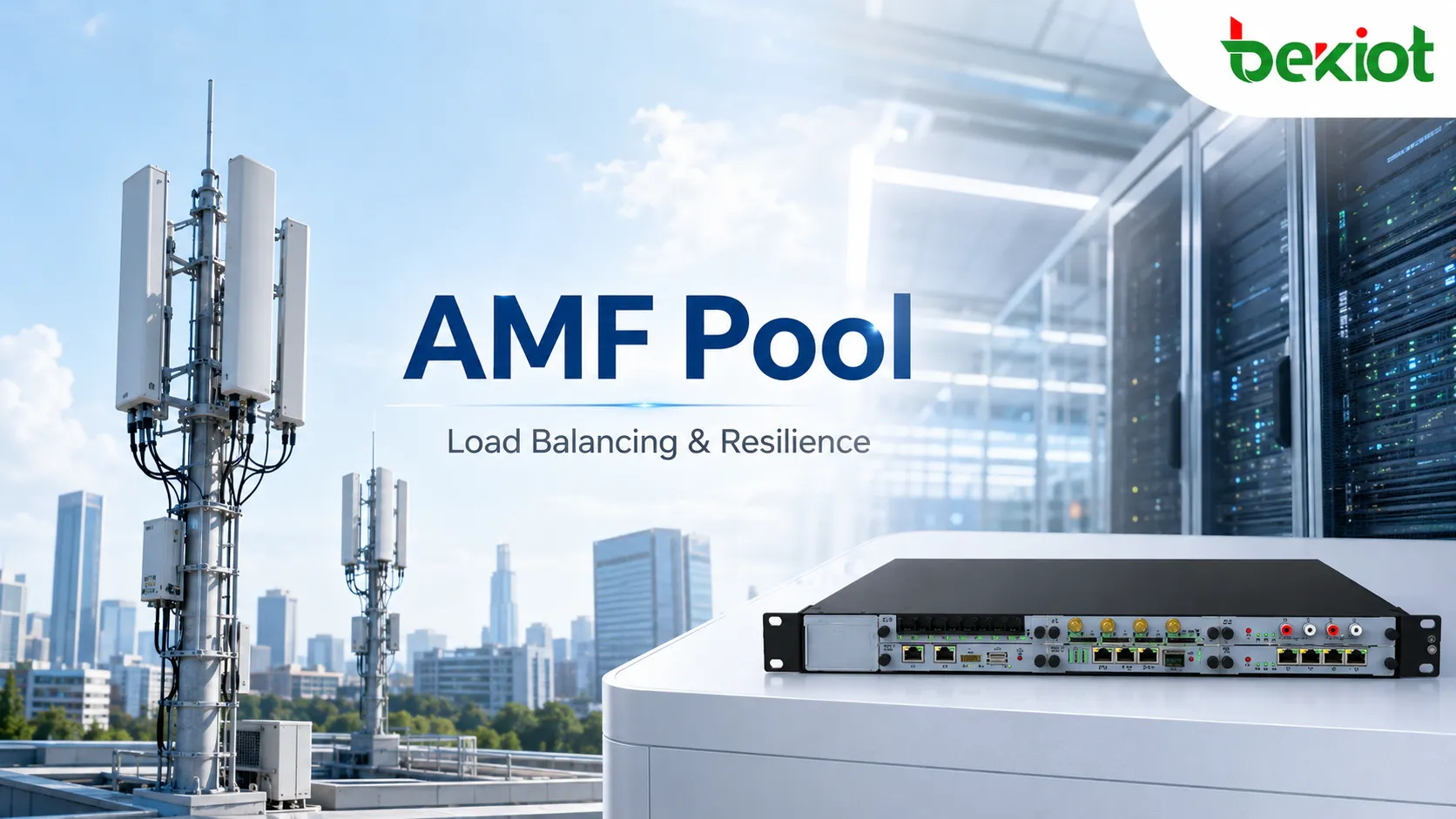Como um AMF Pool oferece balanceamento de carga e resiliência?