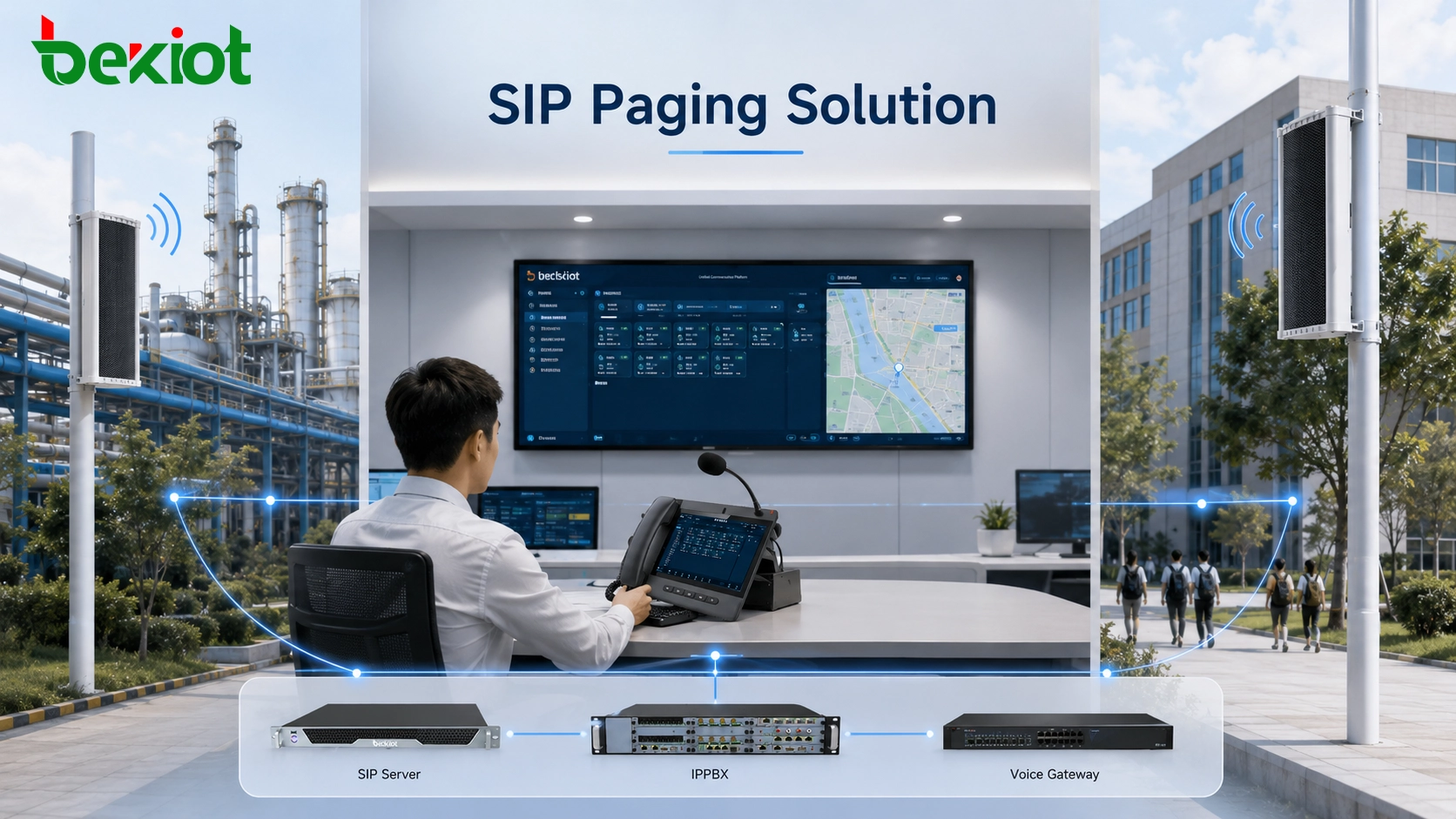 Guia de Integração de Alto-Falante Coluna SIP: Construindo uma Solução de Paginação IP Compatível
