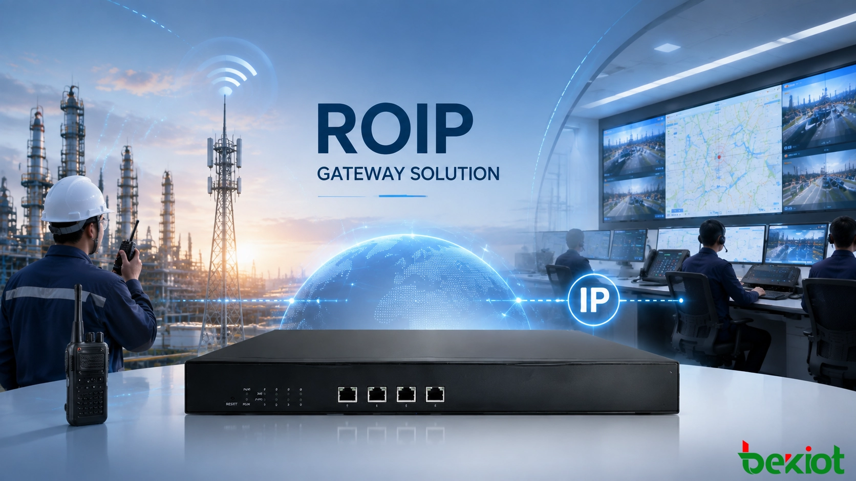 Como construir um sistema de comunicação com gateway ROIP para redes unificadas de rádio e IP