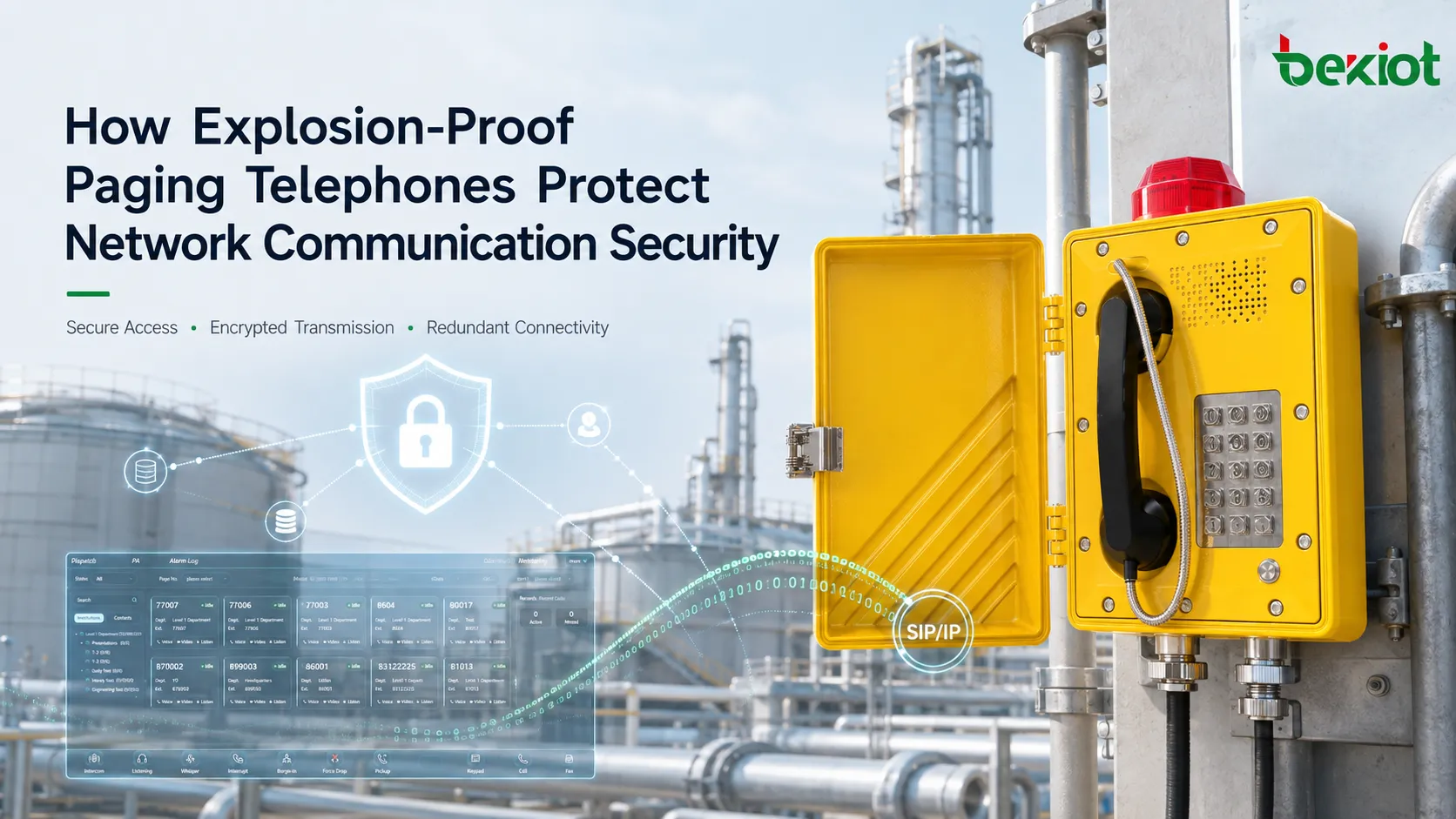 Como os telefones de paginação à prova de explosão ajudam a proteger redes de comunicação industrial