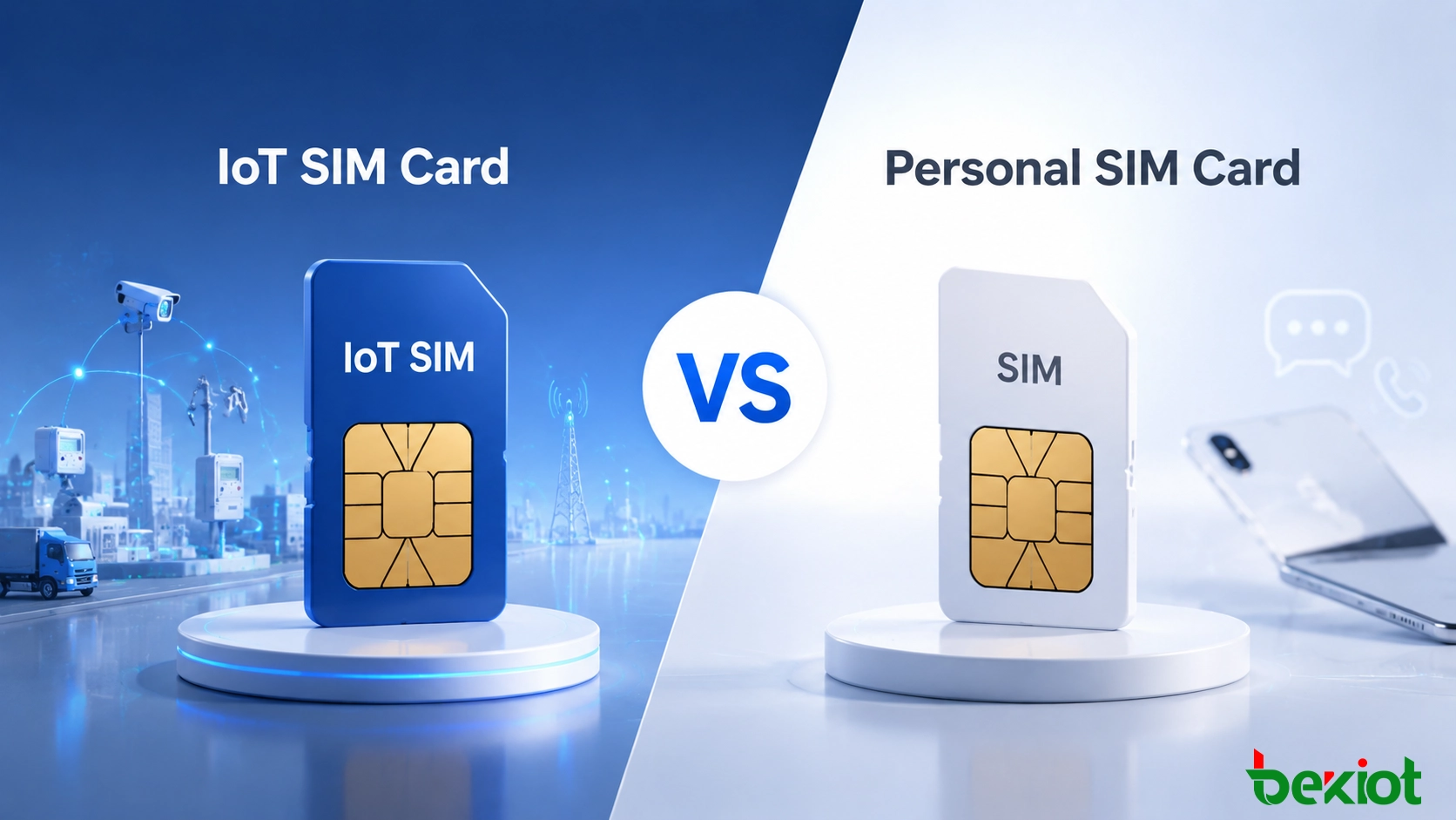 Cartão SIM IoT vs. Cartão SIM Pessoal: Guia de Conectividade Empresarial