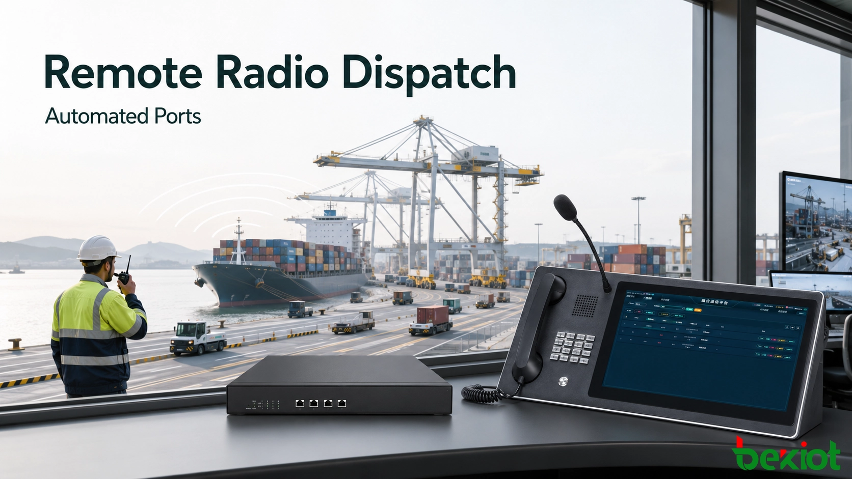 Despacho por rádio remoto para portos automatizados: uma solução prática com gateway RoIP