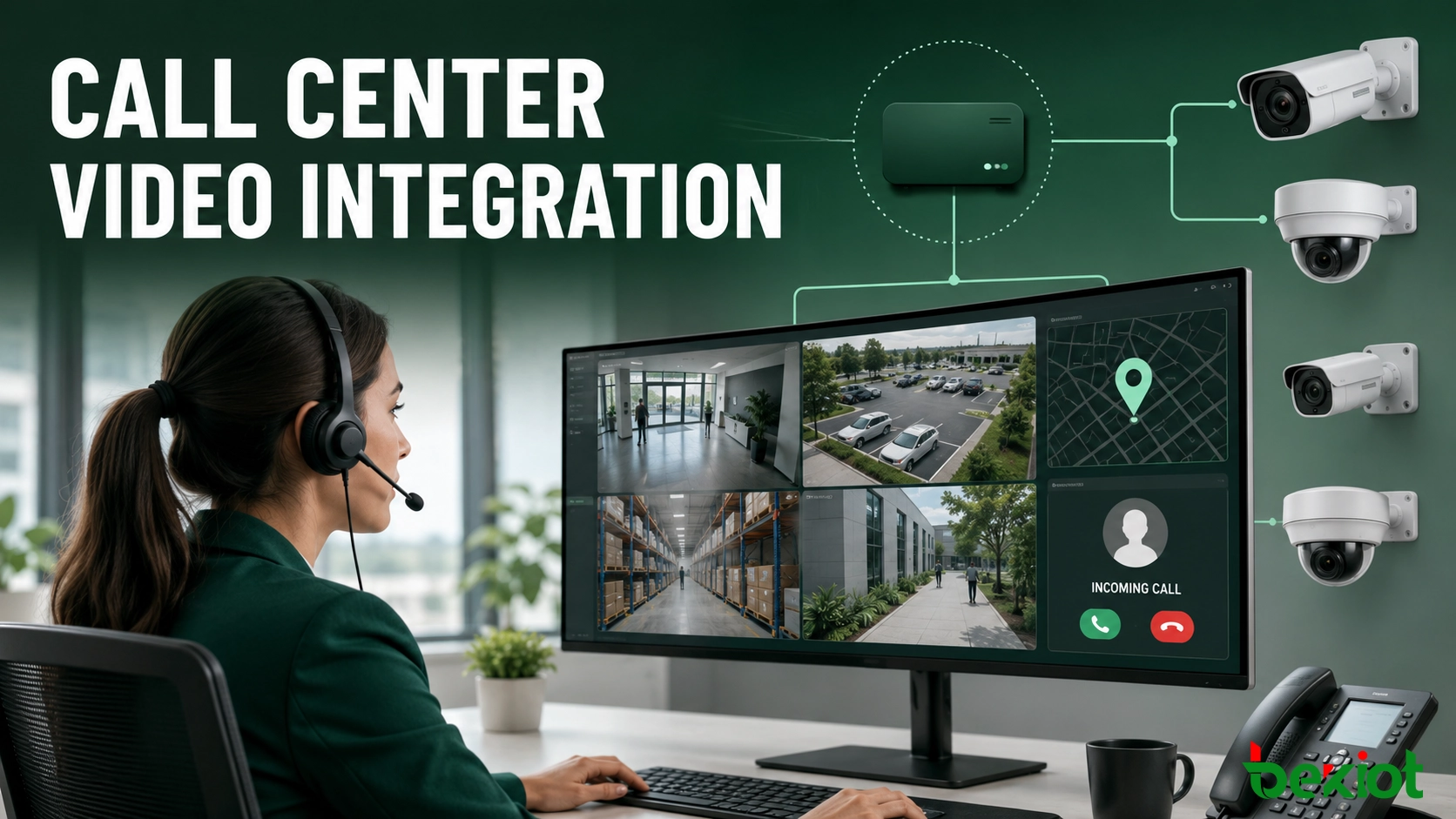 Como integrar um centro de chamadas com videovigilância