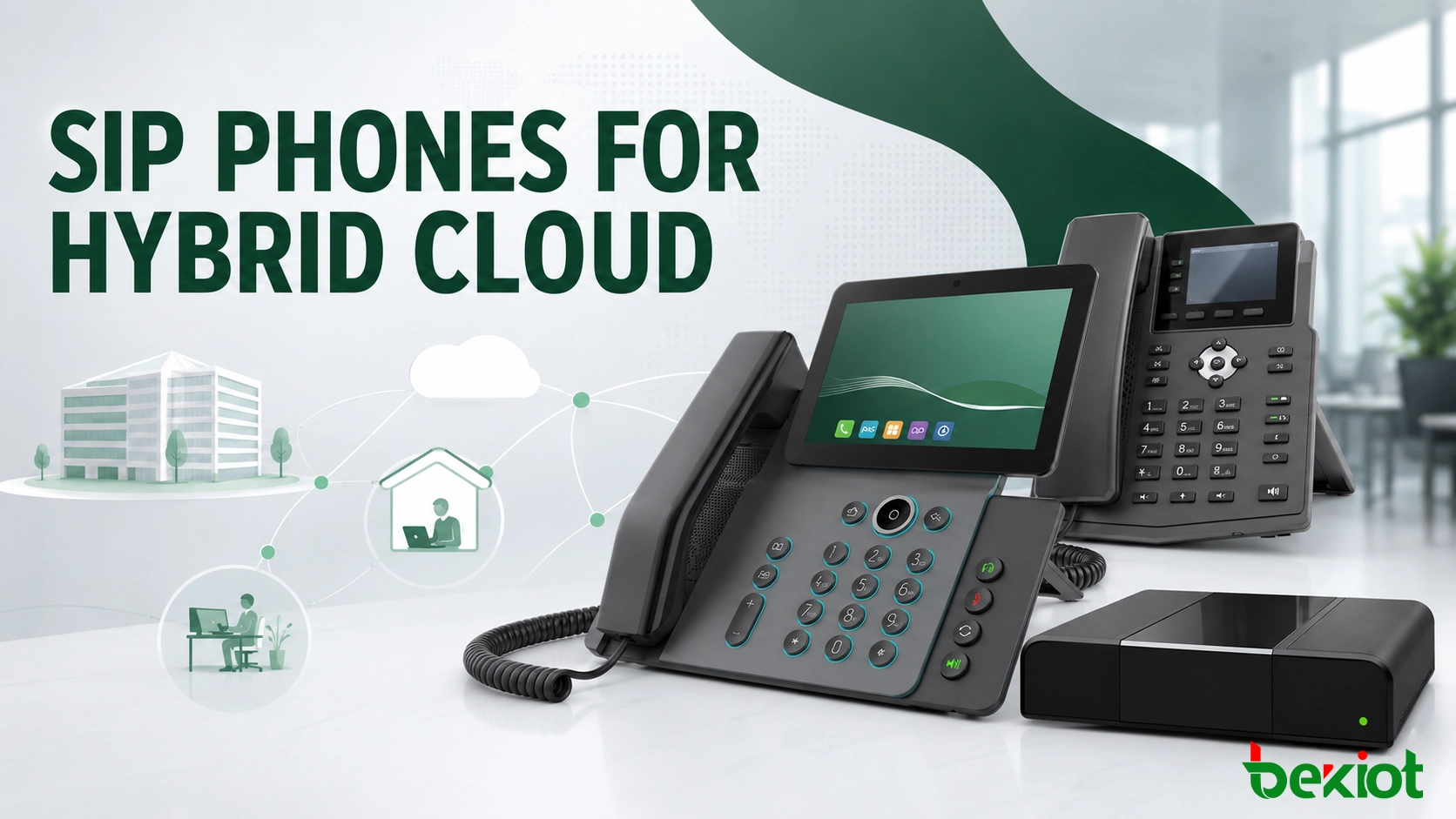 Como os telefones SIP suportam comunicações em nuvem híbrida