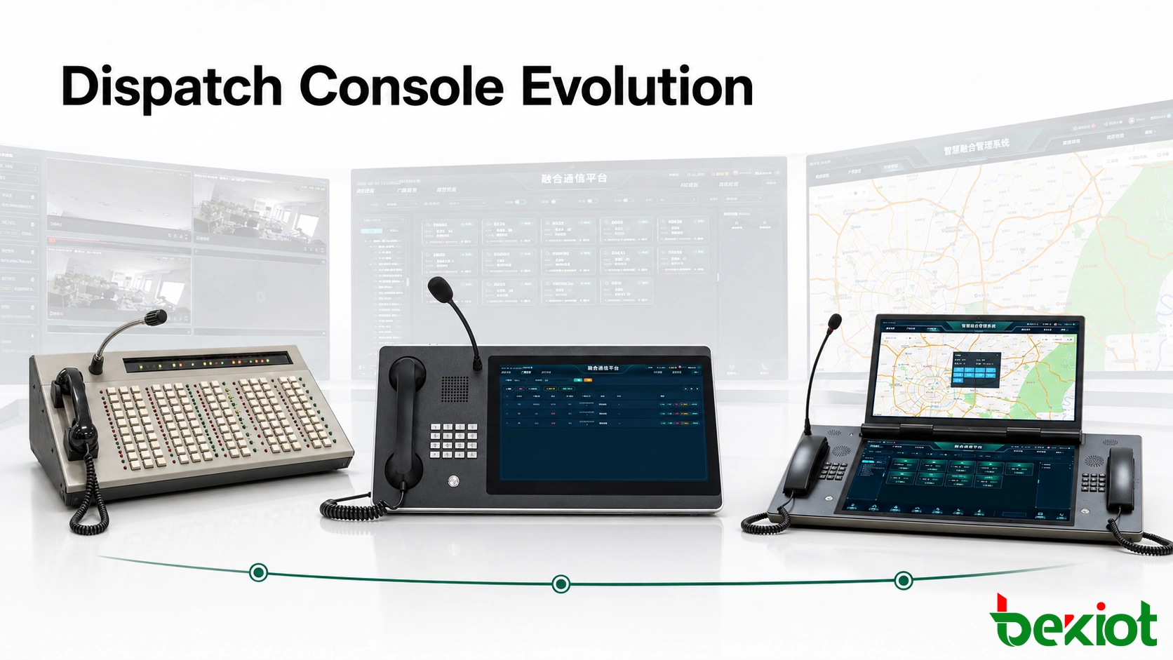 Como os consoles de despacho evoluíram: três gerações de estações de trabalho do operador