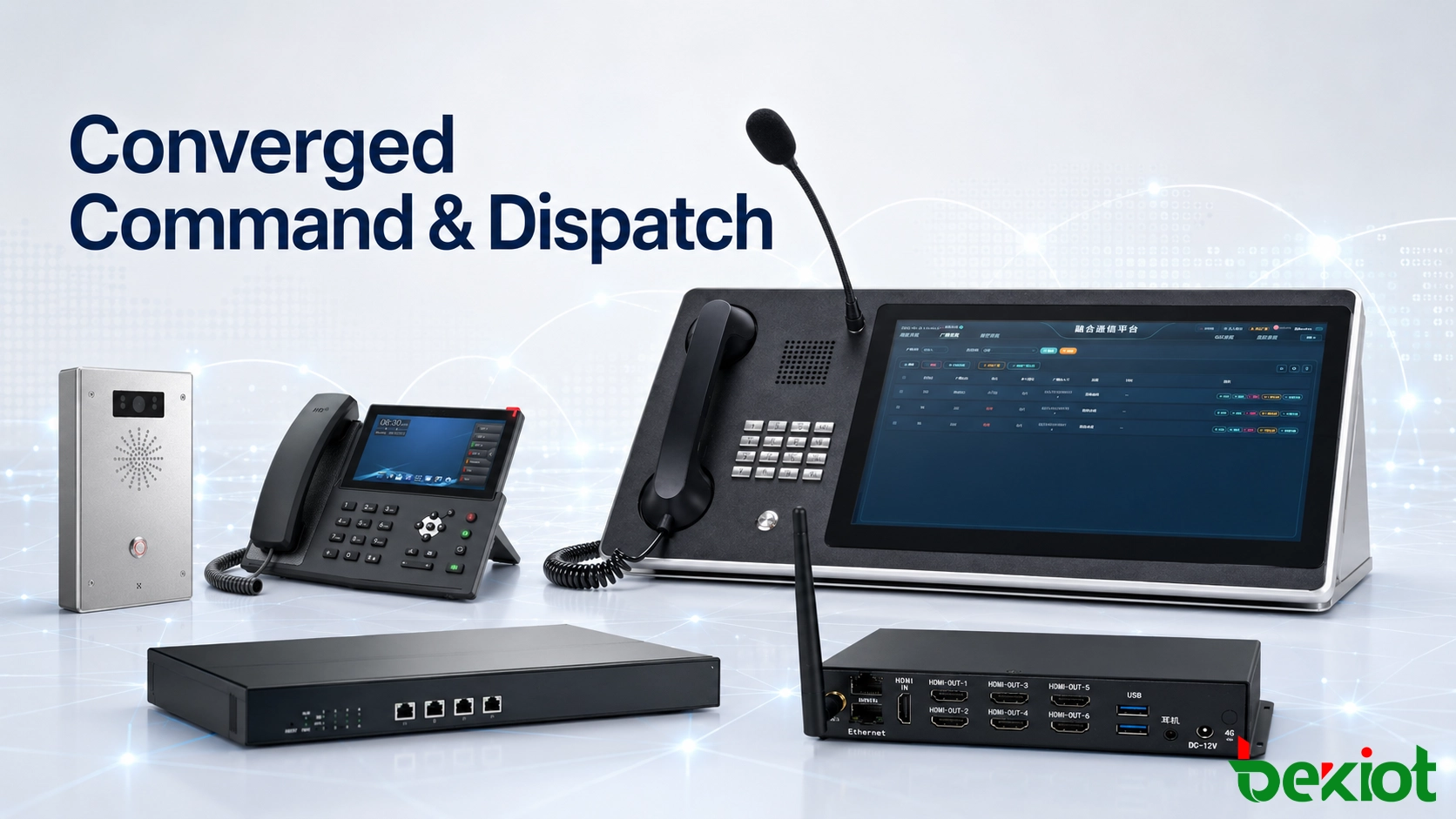 Que equipamento é necessário para conectar PoC a redes de rádio privadas?
