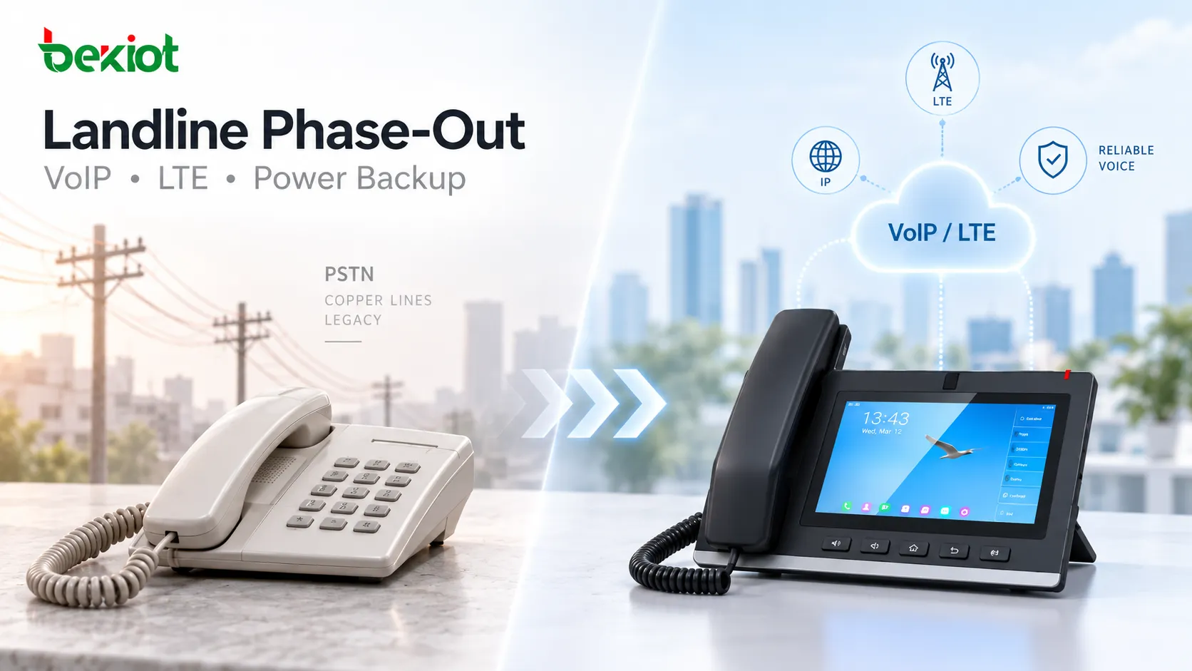 A desativação das linhas fixas se acelera: por que quedas de energia se tornam um novo risco de comunicação após a migração para VoIP?