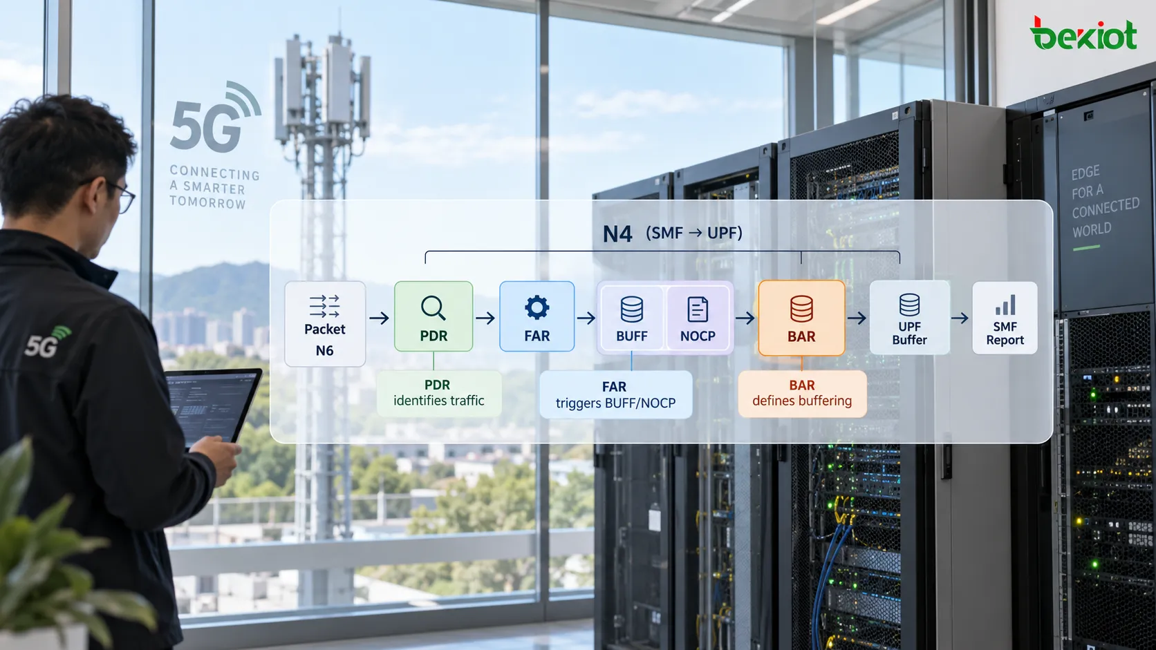A BAR na Interface N4 Controla o Buffering de Downlink e a DDN no CM-IDLE 5G