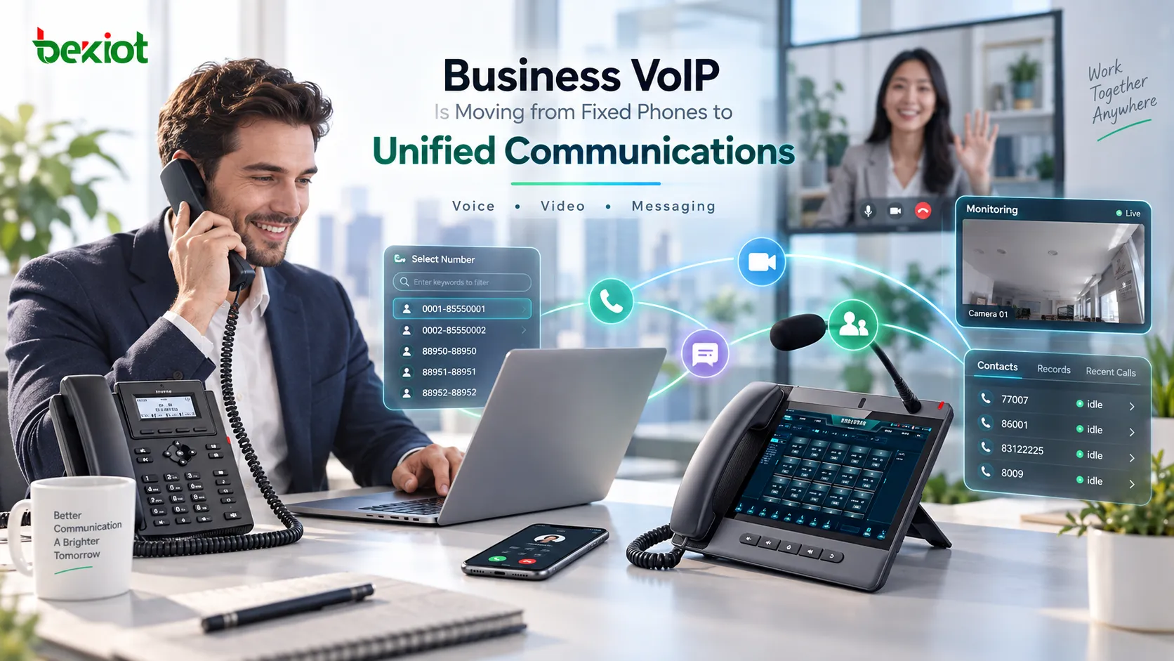 O VoIP empresarial está migrando dos telefones fixos para plataformas de comunicações unificadas