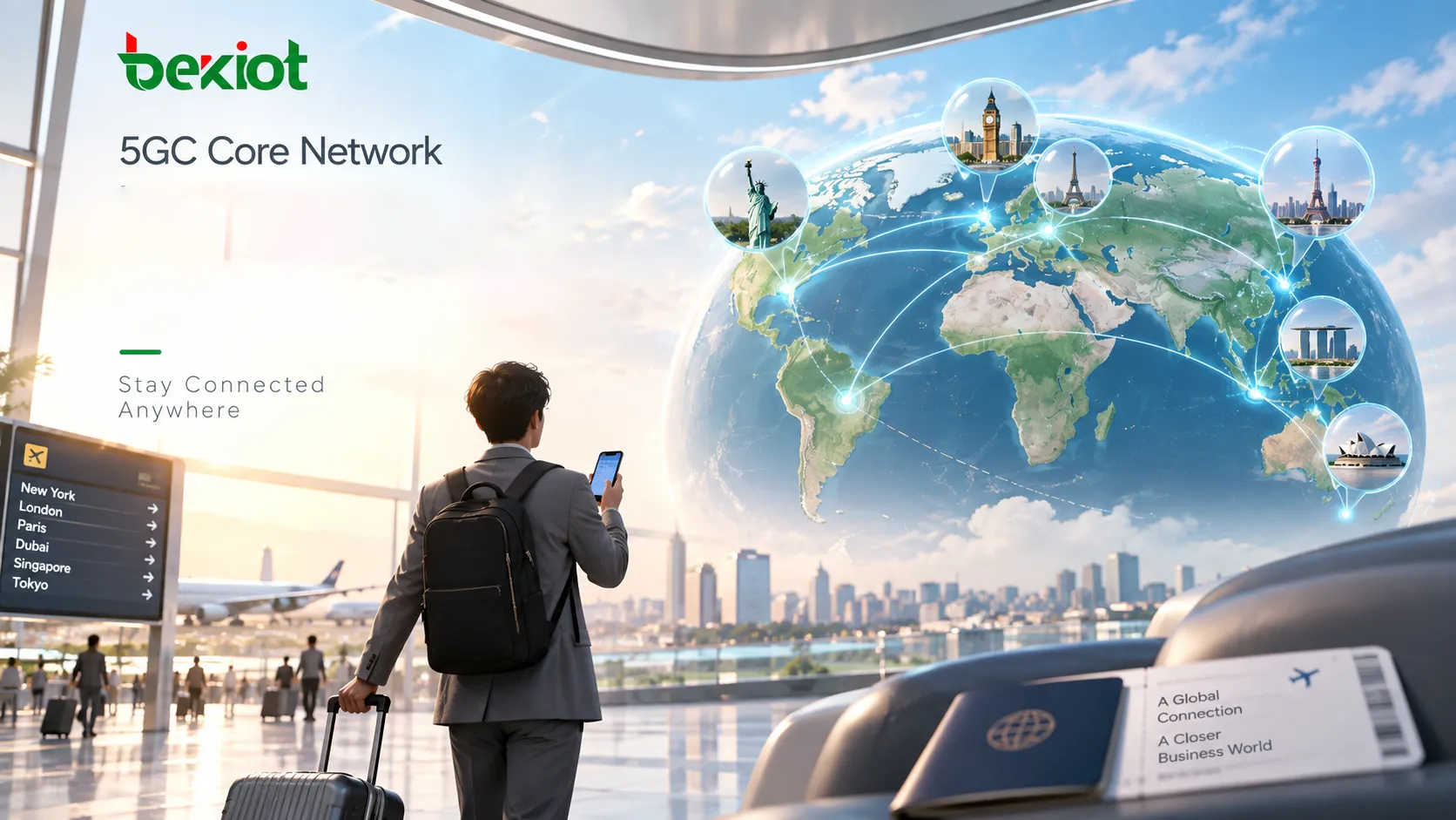 Após a 5GC Mobility Registration Update, o New AMF envia Registration Accept com um novo 5G-GUTI, Allowed NSSAI, T3512 e Registration Area, e o UE responde com Registration Complete