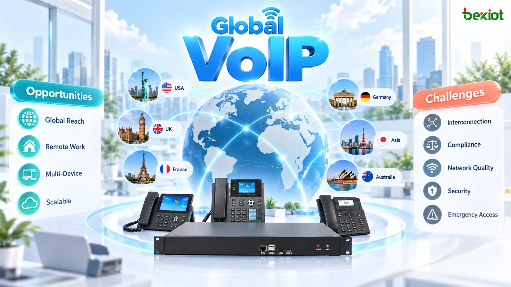 Expansão global: o que a VoIP pode facilitar para as empresas e quais são os seus limites?